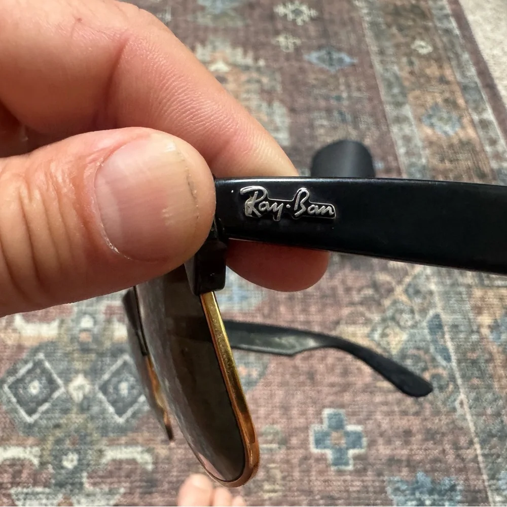Vintage Black Ray Ban Clubmaster Sunglasses
